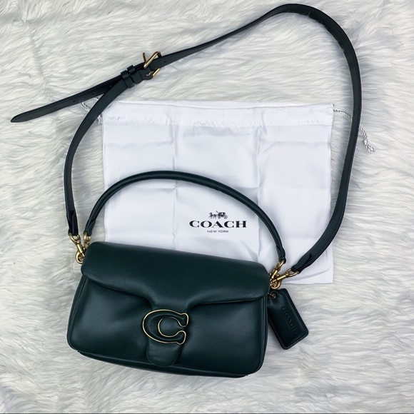 Coach Pillow Tabby Shoulder Bag 26 Amazon Green NEW - Picture 2 of 12